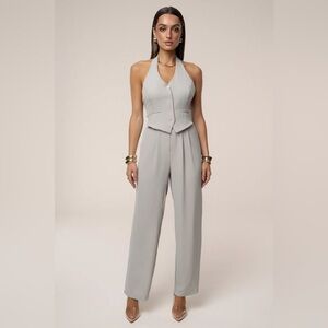 Elegant Gray Women's Jumpsuit